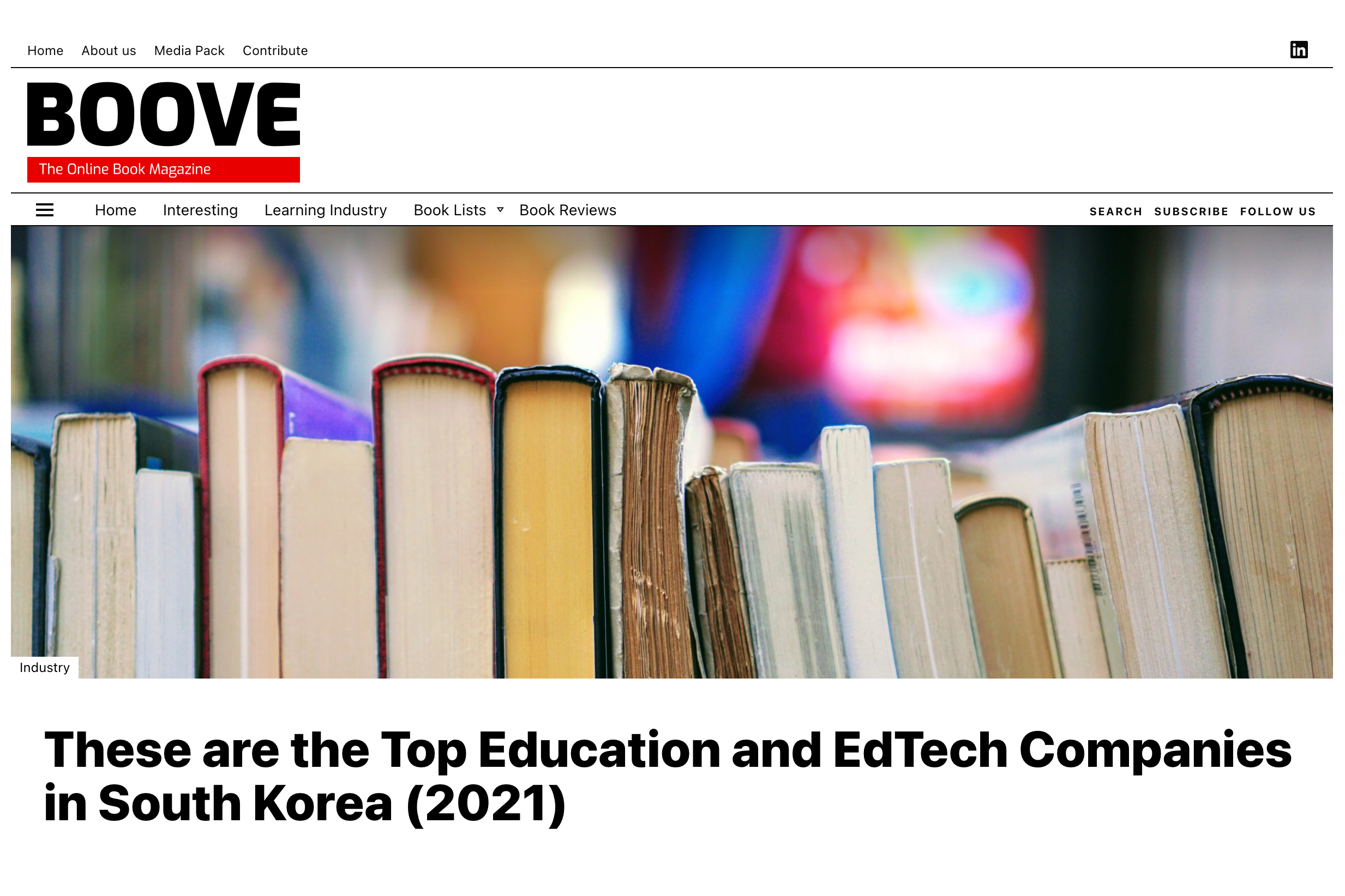 Leadpoint System has been selected as one of the Top Education and EdTech Companies in South Korea.
